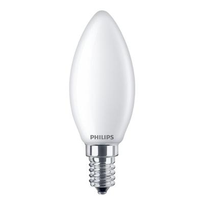 Philips LED filament kaars 4,3-40W E14 827 B35 mat LED3714 Philips LED filament kaars 4,3-40W E14 827 B35 mat LED3714