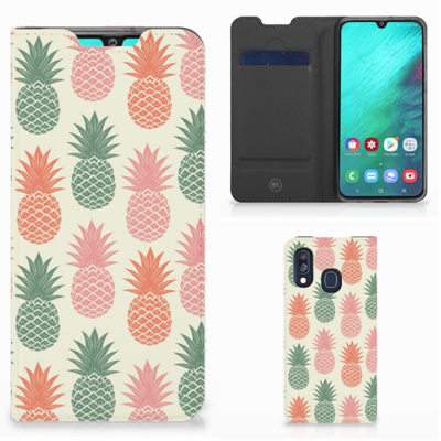 Samsung Galaxy A40 | Flip Style Cover | Ananas