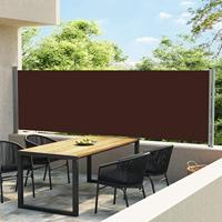 VidaXL Tuinscherm uittrekbaar 140x600 cm bruin - thumbnail