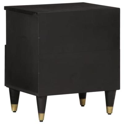 Nachtkastje 40x33x46 cm massief mangohout