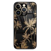 iPhone 14 Pro Max glazen hardcase - Palmbomen - thumbnail