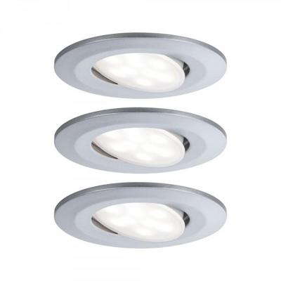 Paulmann Calla LED-inbouwlamp voor badkamer Set van 3 stuks 19.5 W IP65 Chroom (mat) Paulmann Calla LED-inbouwlamp voor badkamer Set van 3 stuks 19.5 W IP65 Chroom (mat)