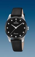 Horlogeband Festina F20473/3 Leder Zwart - thumbnail
