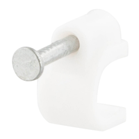 Scanpart Snoerclips 6mm Rond Wit A25 - thumbnail