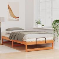 Bedframe met Draaghandvatten Bruin Massief grenenhout - thumbnail