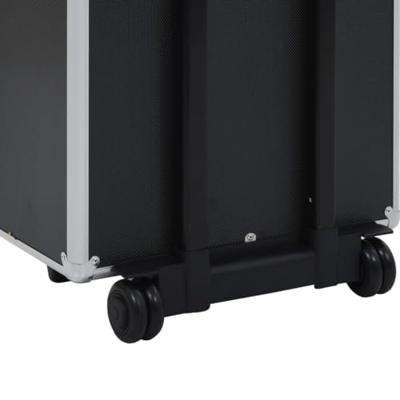 Make-up trolley aluminium zwart - thumbnail