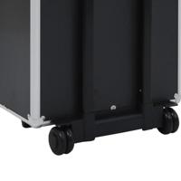Make-up trolley aluminium zwart - thumbnail