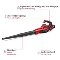 Einhell GE-UB 18/250 Li E (1x4,0Ah) Accu-blazer, Bladblazer Accu Incl. accu, Incl. oplader, Softgriff 18 V - thumbnail