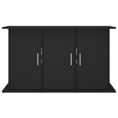 Aquariumstandaard 101x41x58 cm bewerkt hout zwart - thumbnail