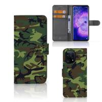 OPPO Find X5 | Telefoon Hoesje | Army Dark | Portemonnee hoesje - thumbnail