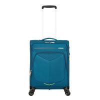 American Tourister Summerfunk Spinner 55 Expandable teal Zachte koffer - thumbnail
