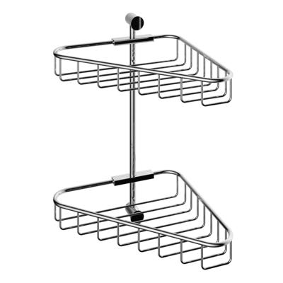 Hoekdraadkorf Hotbath Cobber Dubbel Wandmodel Chroom