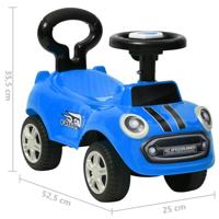 VidaXL Loopauto blauw - thumbnail