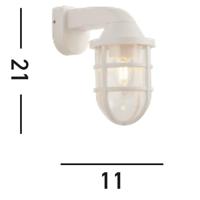 Searchlight Witte buitenlampSeaside voor kustgebieden - 61133WH - thumbnail