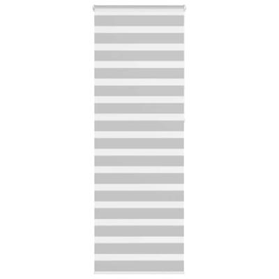 VidaXL Zebra rolgordijn 75x230 cm stofbreedte 70,9 cm lichtgrijs