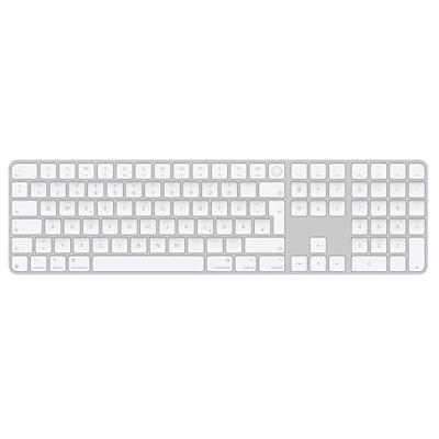 Apple Magic Keyboard Touch ID NumKey Toetsenbord Bluetooth QWERTZ, Duits, Macintosh Wit Oplaadbaar, Vingerafdruklezer, Numeriek toetsenbord Apple Magic Keyboard Touch ID NumKey Toetsenbord Bluetooth QWERTZ, Duits, Macintosh Wit Oplaadbaar, Vingerafdruklezer, Numeriek toetsenbord