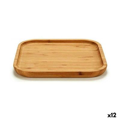 Snackdienblad Kinvara Bruin Vierkant 20 x 1,5 x 20 cm (12 Stuks)