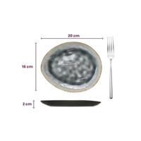 Cosy & Trendy Serviesset Organic Laguna Blue Grey 24-delig / 6 personen - 6 dinerborden, 6 bekers, 6 ontbijtborden en 6 diepe borden - thumbnail