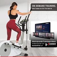 FINNLO hometrainer "crosstrainer loxon xtr" mod. 24 crosstrain.ergo loxon xtr white/silver - thumbnail
