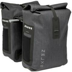 New looxs varo dubbele fietstas - waterdicht - grijs