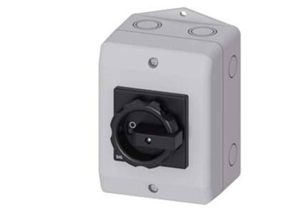 Siemens 3LD21641GP51 Belastbare scheidingsschakelaar Zwart 3-polig 16 mm² 25 A 1x NO, 1x NC 690 V/AC