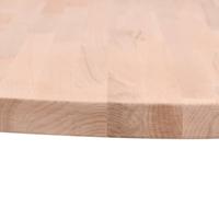 Tafelblad rond 90x2,5 cm massief beukenhout - thumbnail