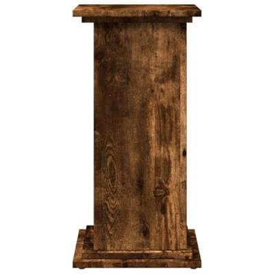 VidaXL Sokkel met opbergruimte 31x30x60 cm bewerkt hout gerookt eiken - thumbnail