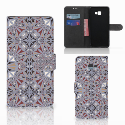 Samsung Galaxy J4 Plus (2018) Bookcase Flower Tiles