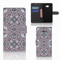 Samsung Galaxy J4 Plus (2018) Bookcase Flower Tiles - thumbnail