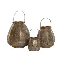 KaarshoudersHome ESPRIT Gouden Metaal 25 x 25 x 28 cm - thumbnail