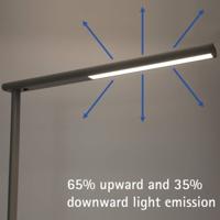 Vloerlamp maul jet led hoog 195cm aluminium - thumbnail