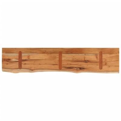 Tafelblad rechthoekig natuurlijke rand 140x30x3,8 cm acaciahout