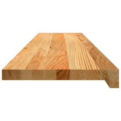 Traptreden 2 st 110x25x2 cm massief eikenhout lichtbruin - thumbnail