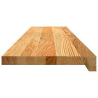 Traptreden 2 st 110x25x2 cm massief eikenhout lichtbruin - thumbnail