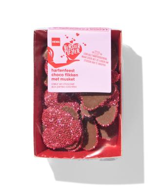 HEMA Versierplezier choco flikken hartjes met musket 150gram
