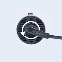 Severin WL0805 Föhnborstel 700W Zwart/Paars - thumbnail