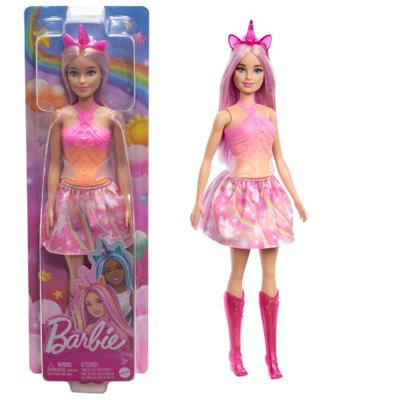 Mattel Dreamtopia - Eenhoornpop met roze haar en kleurrijke outfit
