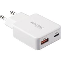 VOLTCRAFT UC-1C1A45W01 USB-oplader 45 W 1x USB-A, 1x USB-C Fast Charge, USB PD 3.0 Wit GaN - thumbnail