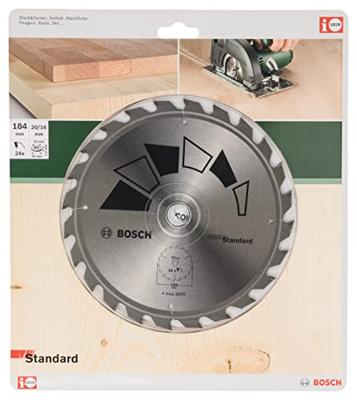 Bosch Accessories Standard 2609256B57 Hardmetaal-cirkelzaagblad 184 x 20 mm Aantal tanden: 24 1 stuk(s)