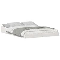 Bedframe Wit 140 x 190 cm Massief grenenhout - thumbnail