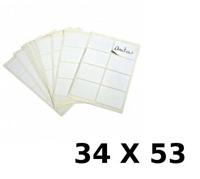 Apli witte etiketten ft 34 x 53 mm (b x h), 24 stuks, 4 per blad (2683) - thumbnail