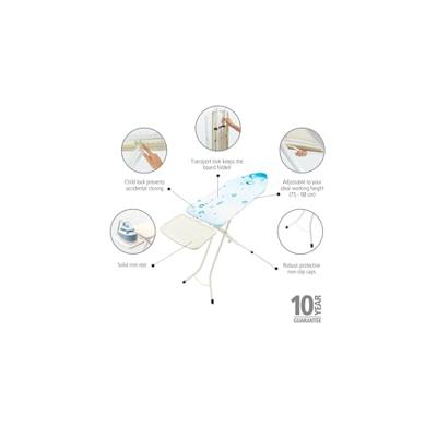 Brabantia Strijkplank met Stoomunithouder 124 x 45 cm