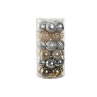 Kerstballen Home ESPRIT Champagne Zilverkleurig Polyethyleen 16 x 16 x 31,5 cm (30 Onderdelen) - thumbnail