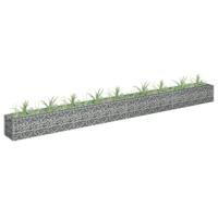 Gabion plantenbak verhoogd 360x30x30 cm gegalvaniseerd staal - thumbnail