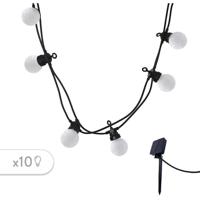 Lichtslinger op zonne-energie - LUMISKY - PARTY MILKY SOLAR - 5,70 m - 8 standen - 10 warm witte LED-bollen - thumbnail