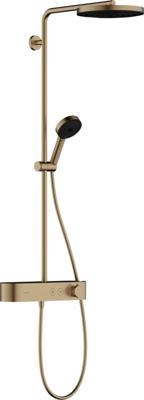 Hansgrohe Pulsify S Showerpipe 260 1jet EcoSmart met ShowerTablet Select 400, Brushed Bronze