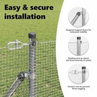 VidaXL Afrasteringspaal zilver 25 x 0,6 m (12 x 12 mm gaas) staal - thumbnail