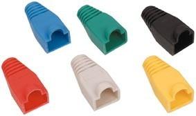 RJ45 hulzen voor netwerkkabels in diverse kleuren (10 stuks) RJ45 hulzen voor netwerkkabels in diverse kleuren (10 stuks)