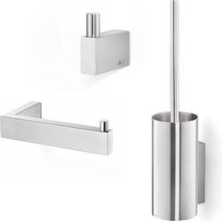 ZACK Linea toilet accessoires 3-delig geborsteld rvs