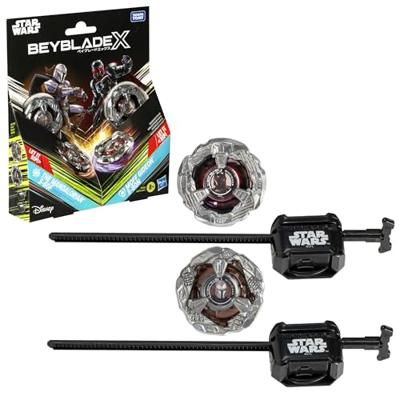 Beyblade X and Star Wars Collab The Mandalorian 3-60F vs. Moff Gideon 3-80N Beyblade X and Star Wars Collab The Mandalorian 3-60F vs. Moff Gideon 3-80N